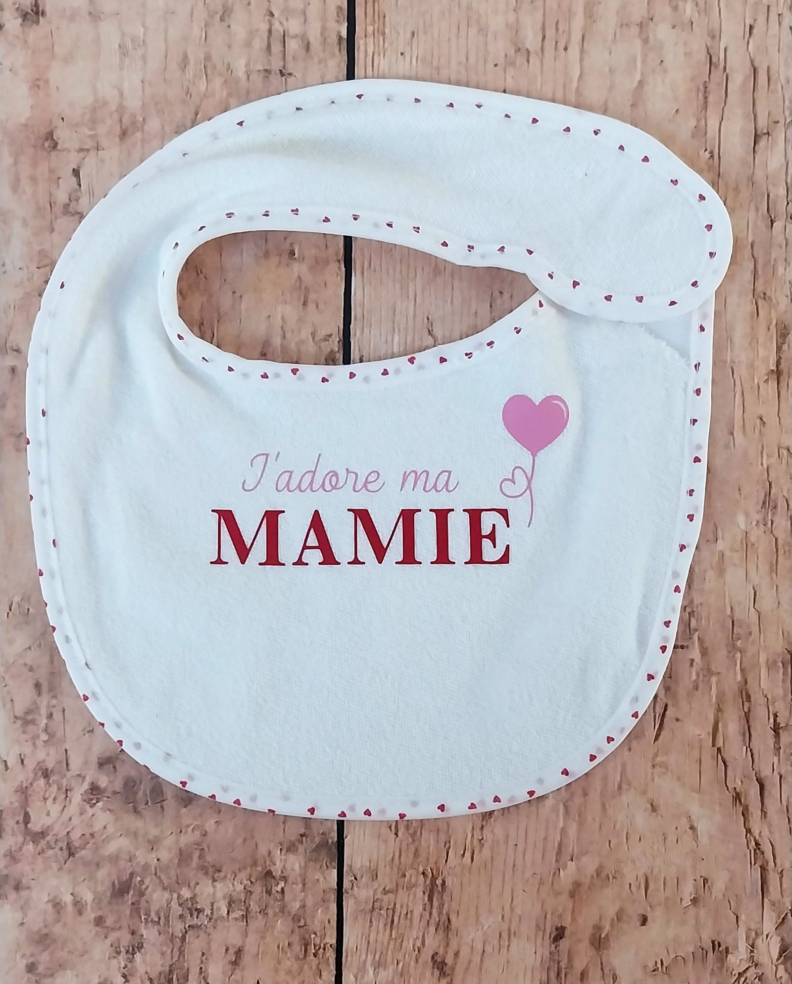 Bavoir "J'adore ma mamie" – Image 3