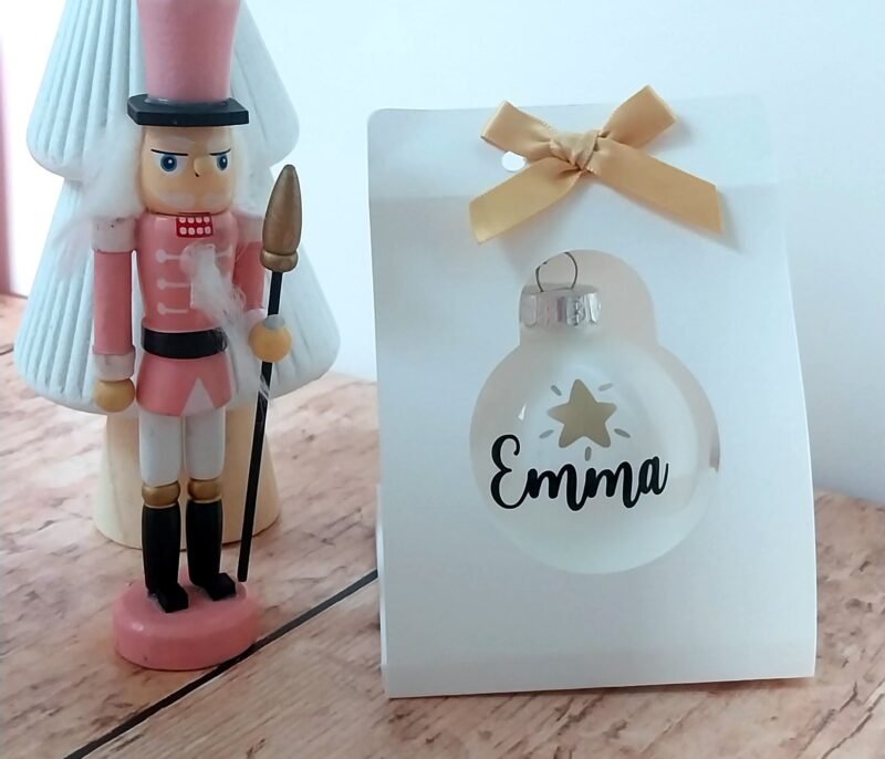 Boule de Noël personnalisée PRENOM