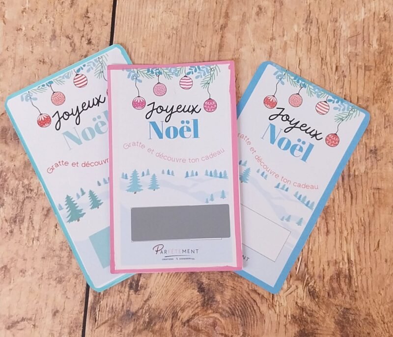 Carte cadeau à gratter
