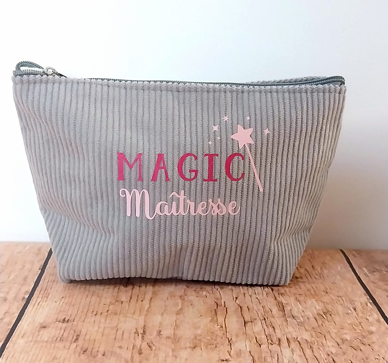 Trousse en velours côtelé Magic Maîtresse