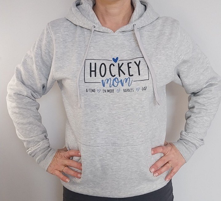 Sweat à capuche "HOCKEY Mom"
